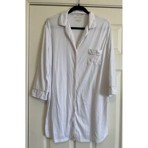 Rae Dunn Bride Nightgown size Medium White with "Bride" in Pink Font